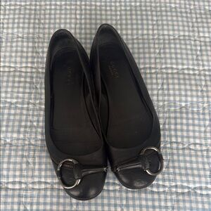 Gucci Black Flats with Silver Detail 7